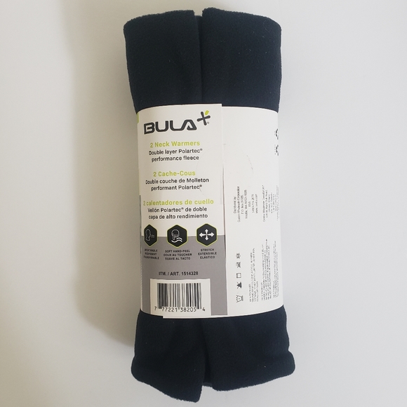 BULA Polartec Neck Warmer 2pk - Black - Picture 2 of 4